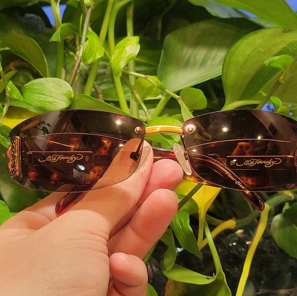 ED HARDY BLING 😍 SUNGLASSES!!!